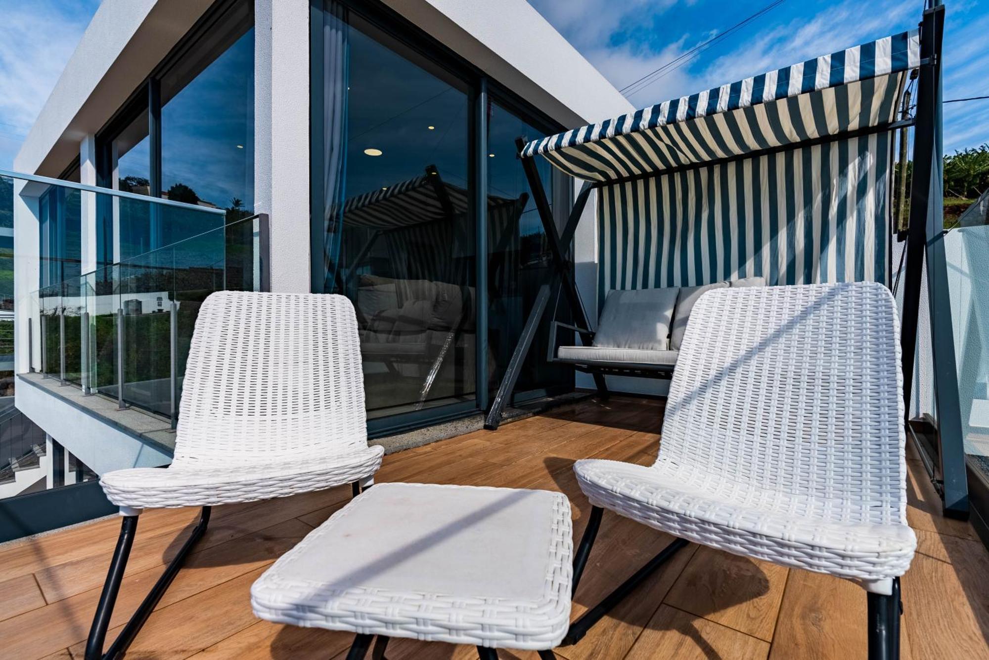 Апартаменты Casa Branca, Beautiful Sea View Estreito Da Calheta Экстерьер фото