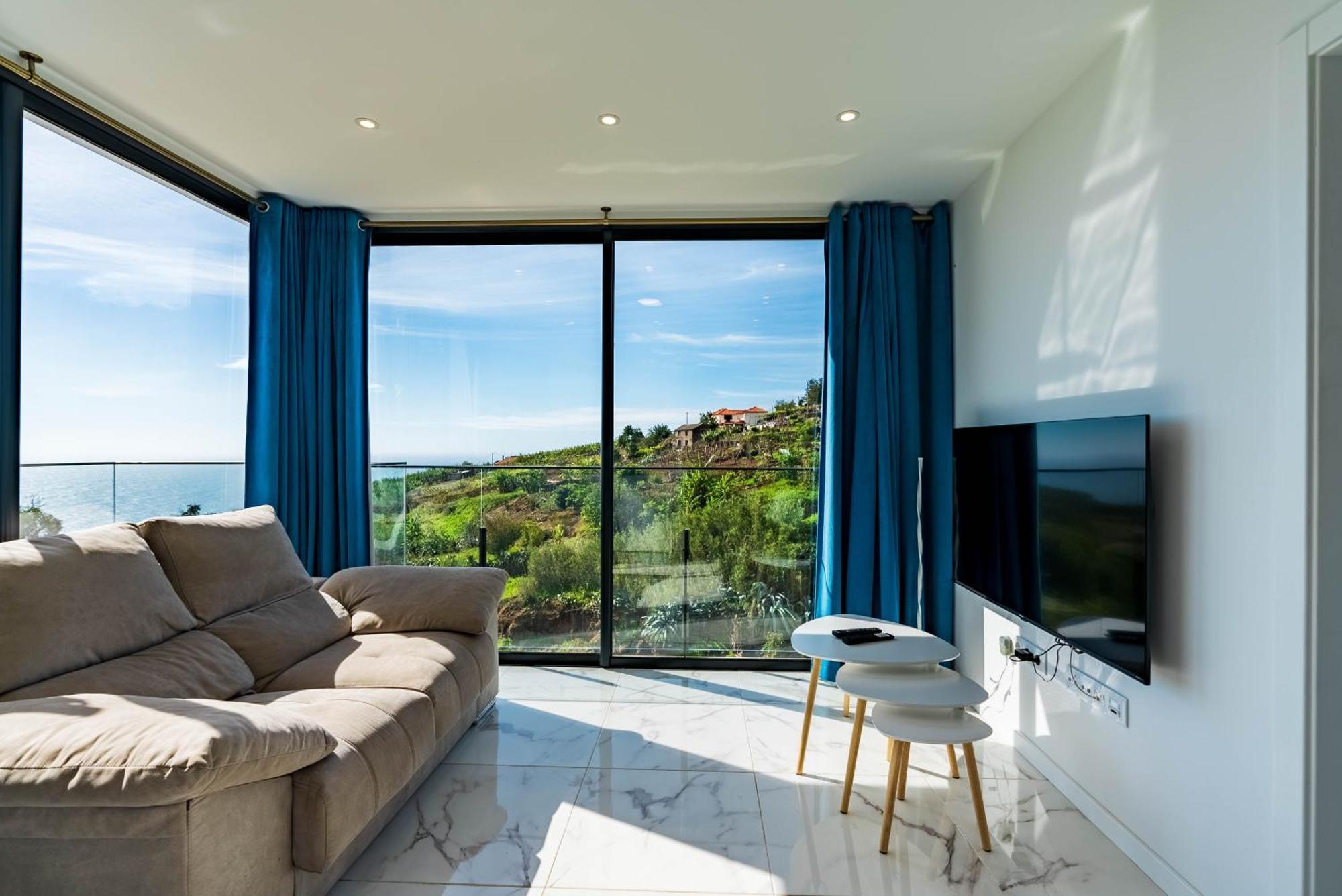 Апартаменты Casa Branca, Beautiful Sea View Estreito Da Calheta Экстерьер фото