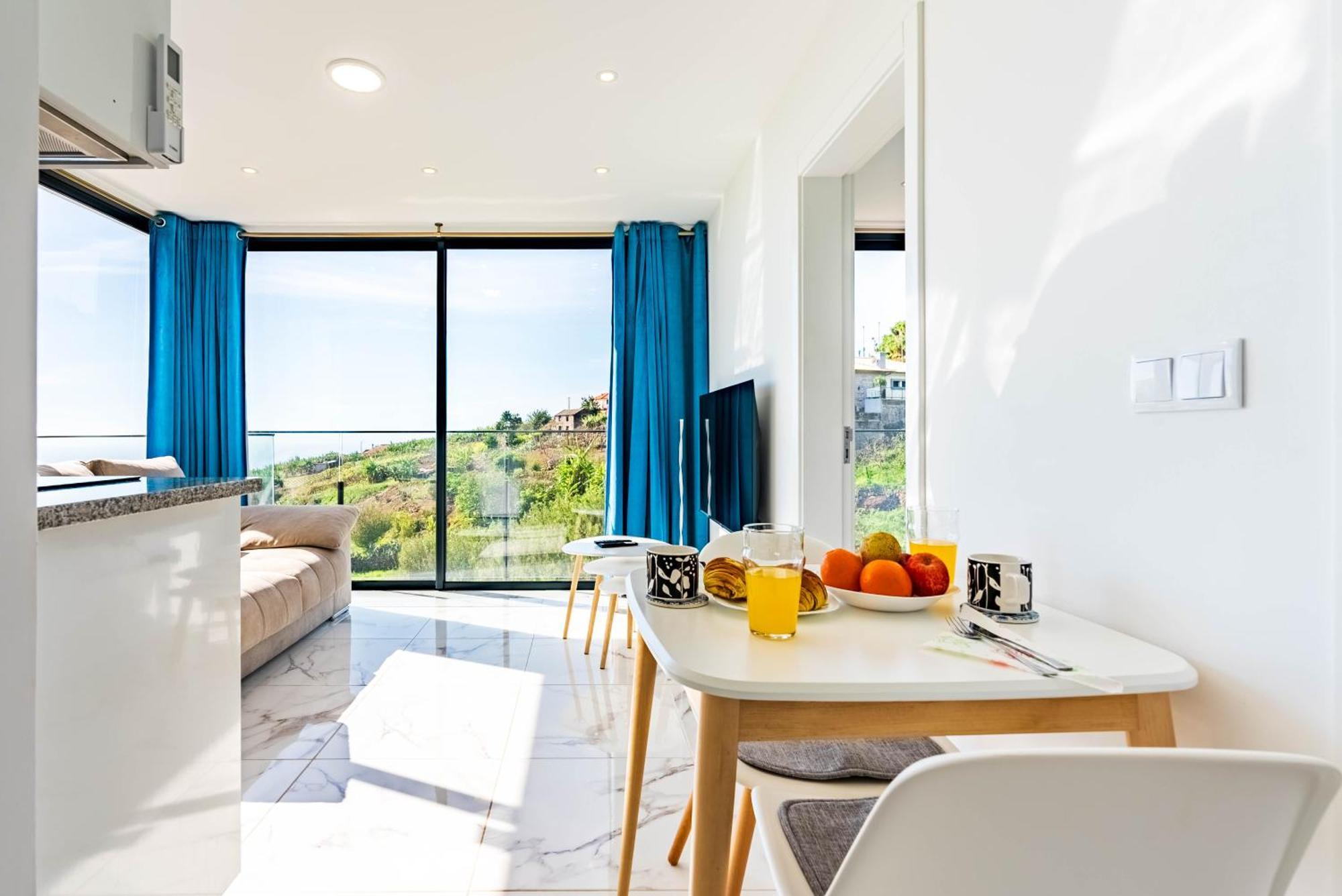 Апартаменты Casa Branca, Beautiful Sea View Estreito Da Calheta Экстерьер фото